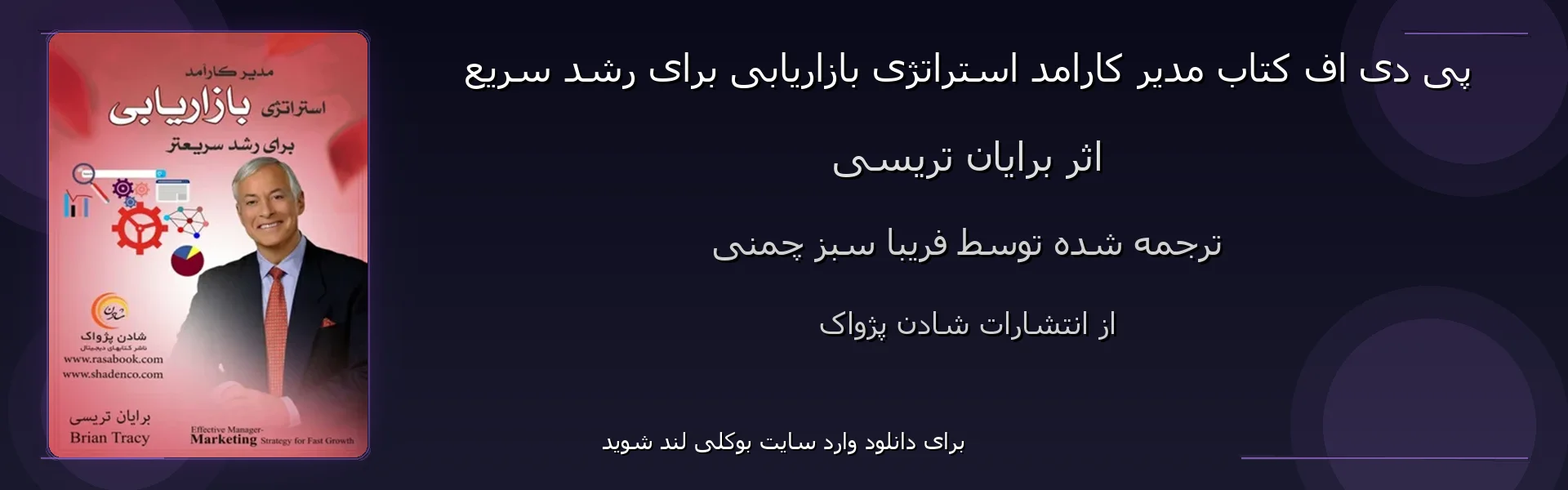 مدیر کارامد استراتژی بازاریابی برای رشد سریع - بنر - فایل استور